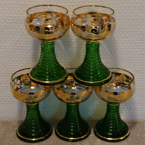 Alte weinrömer gläser mit - 5x,