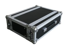 Effektrack 3HE 25cm tief Flightcase mit Butterfly Verschluss 19" Case Flightcase