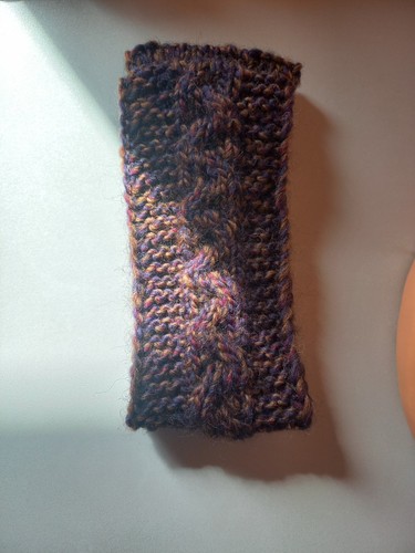 Stirnband handgestrickt tweed - stirnband,