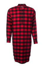 Herren Nachthemd rot schwarz