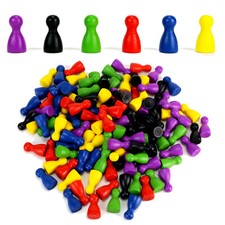 120 Brettspiel Kegel Ersatz Spielfiguren für Halma Ludo bunt Männchen XXL Set