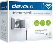 devolo WLAN Kompakt V2 Starterset (8617) bis 500Mbit/s D-Lan / Powerlinе /LAN/B