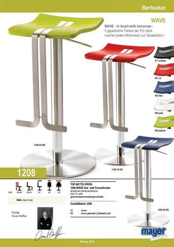 Mayer design barhocker wave - design,