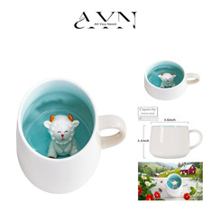3D Schaf-Tasse | 350ml Keramik | Geschenk für Kinder