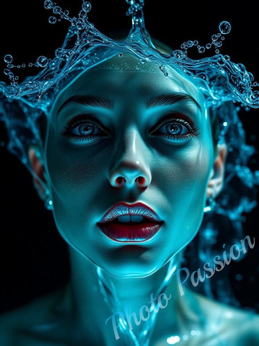 Foto portrait frau splash - foto,