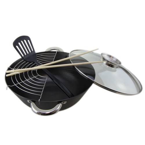 Gsw gusseisen wok set - gsw, wok-set