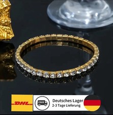 Elastisches Glänzender Tennis-Armband Mit Strasssteinen Für Damen Und Herren.