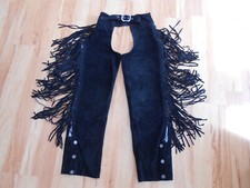 Harley Davidson Lederchaps mit Fransen, Showchaps, Gr. S, schwarz