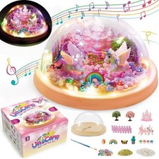 Geschenk 3 4 5 6 7 8 Jahre DIY Einhorn Nachtlicht Spieluhr für Kinder Spielzeug