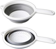 SEIHER faltbar Ø20cm Silikon Küchensieb Nudelsieb Küchensieb Abtropfsieb Sieb 16