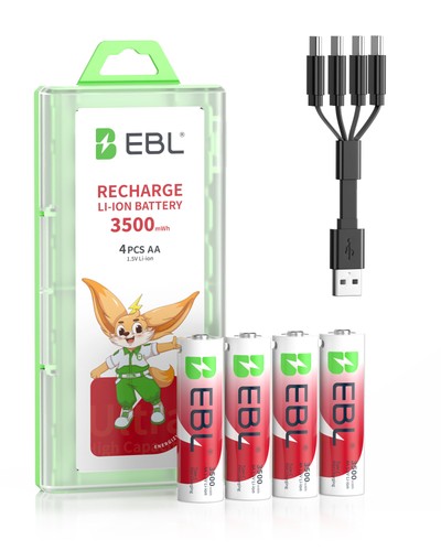 Lithium mignon akkus - 4x, aa