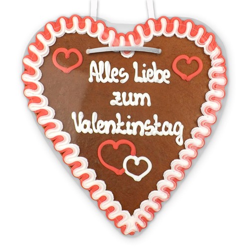 Lebkuchenherz 21cm alles - lebkuchenherz,