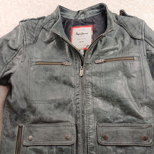 Pepe jeans london lederjacke - lederjacke, m