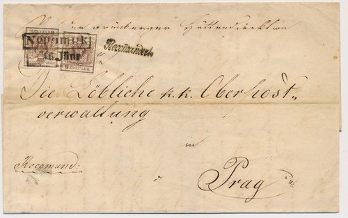 österreich 185 6kr - 185., 2*6kr+6kr