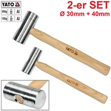 Schonhammer Ausbeulhammer Aluminium Kopf 30 + 40 mm Alukopf Alu 2-tlg SET Hammer