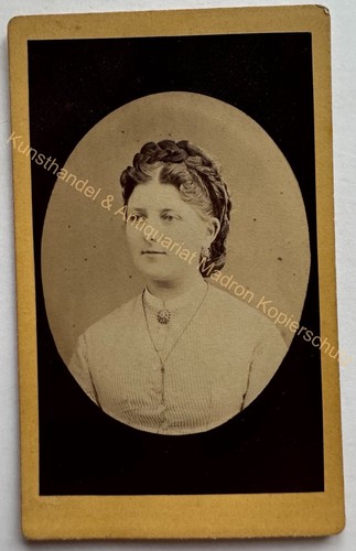 Orig cdv foto fotografie frau - foto,