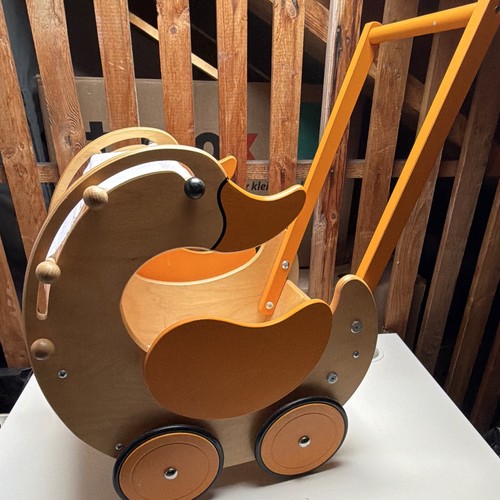 Holz puppenwagen entenform - puppenwagen,