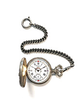 Taschenuhr Sprungdeckel Bergland Modell 417 Swiss Made Handaufzug mit Uhrkette