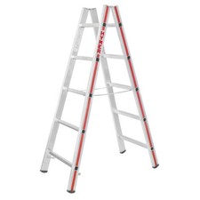 Sprossenleiter Doppelstufenleiter Trittleiter 1,5/1,8/2/2,8/3,5m Alu Klappleiter