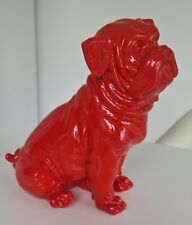 großer roter HUND  H 26 cm