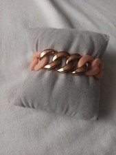 Hanse Klunker, Armband, Apricot, Pfirsich mit Gold, Ungetragen, Neu