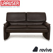 Laauser Camaro Leder Zweisitzer Braun manuelle Funktion Sofa Couch