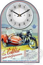 Oldtimer Wanduhr Motiv Horex