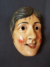 Alte Fastnacht Maschkera  Maske Holzlarve Werdenfelser Land
