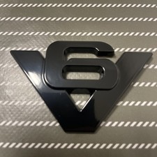 Emblem/Logo 3D V6 Metall