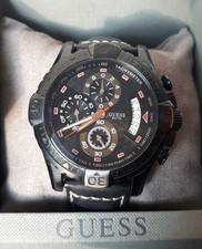 GUESS Chronograph "ACTIVATOR " W18547G1 - all black, ion-plated, mit Wechselband