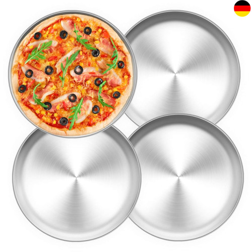 Pizzablech 4er set - pizzablech, edelstahl