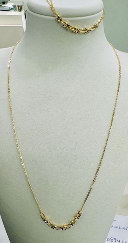 Kette und armband - kette, gold