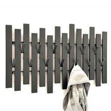 Wandgarderobe Schwarz Metall Modern 96637 Garderobe Wand Haken Garderobenleiste