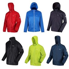 Regatta Regenjacke Herren Wasserdicht Windjacke Kapuze Mesh Innenfutter Jacke