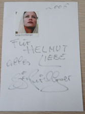 Handschriftliches Autogramm Film TV Schauspielerin Sonja Kirchberger (113458)