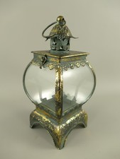 Laterne Metall Windlicht  hoch