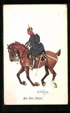 Künstler-AK Fritz Schönpflug: Der Herr Major zu Pferde 1916 