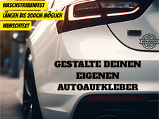 Autoaufkleber Wunschtext –
