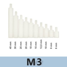 M3 Abstandsbolzen Polyamid 6 -