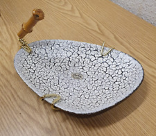 50er 60er Jahre Keramik Schale von Jasba, Designserie `Cortina´ Nierentisch form