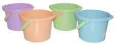 Spielstabil Eimer pastell Sandspielzeug