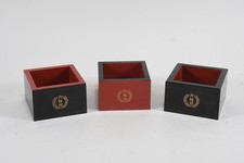 N92E58- 3x Asiatika Lack Messbecher Masu 1x bez. Cooks Societies Kyoto Japan