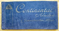 Reklamemarkenalbum Continental 1920'er, über 100 Marken, vollständig geklebt