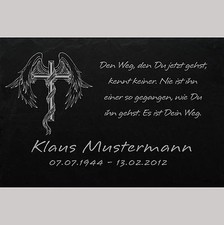 GRABPLATTE Grabmal Grabschmuck