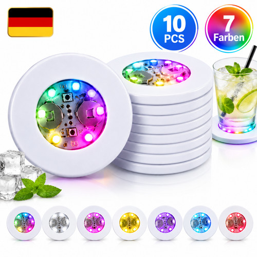 Stück led untersetzer 7 - untersetzer,