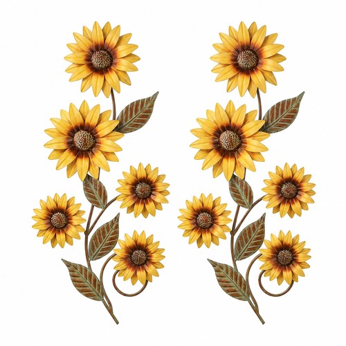 Sonnenblumen metall wanddeko - sonnenblumen,