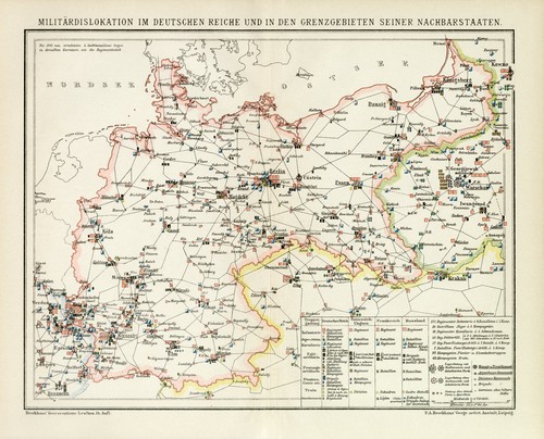 Militärkarte deutsches reich - deutsches,