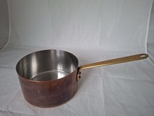 Kupfer Stielkasserole 16 cm Edelstahl innen | Handarbeit Weyersberg