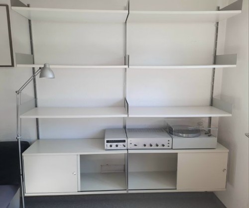 Vitsoe regal weiß mit 6 - vitsoe, weiß,