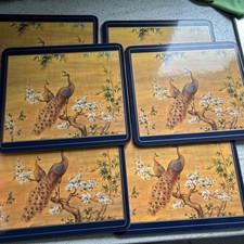 6 Pfau Pimpernel Tischsets